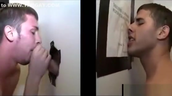 Tattoo guy sucked by gay boy in gloryhole