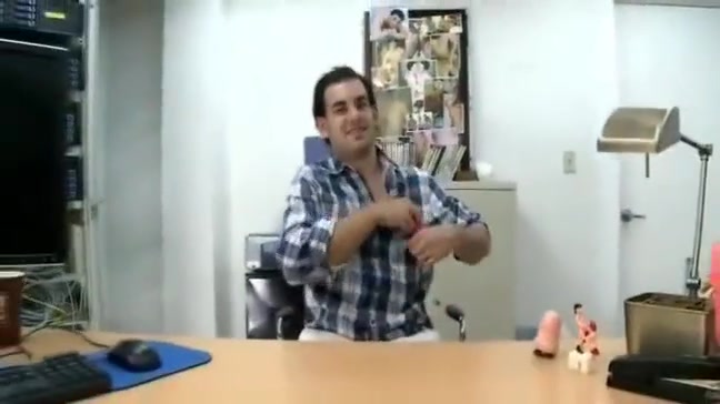 POV gay blowjob at audition