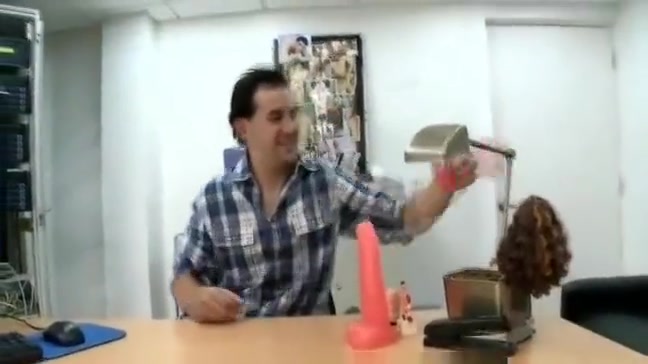 POV gay blowjob at audition