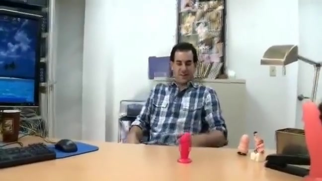 POV gay blowjob at audition