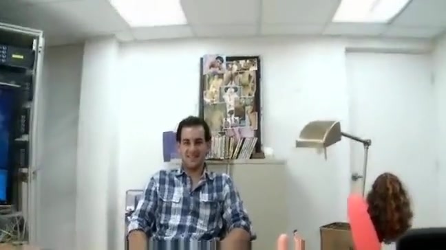 POV gay blowjob at audition