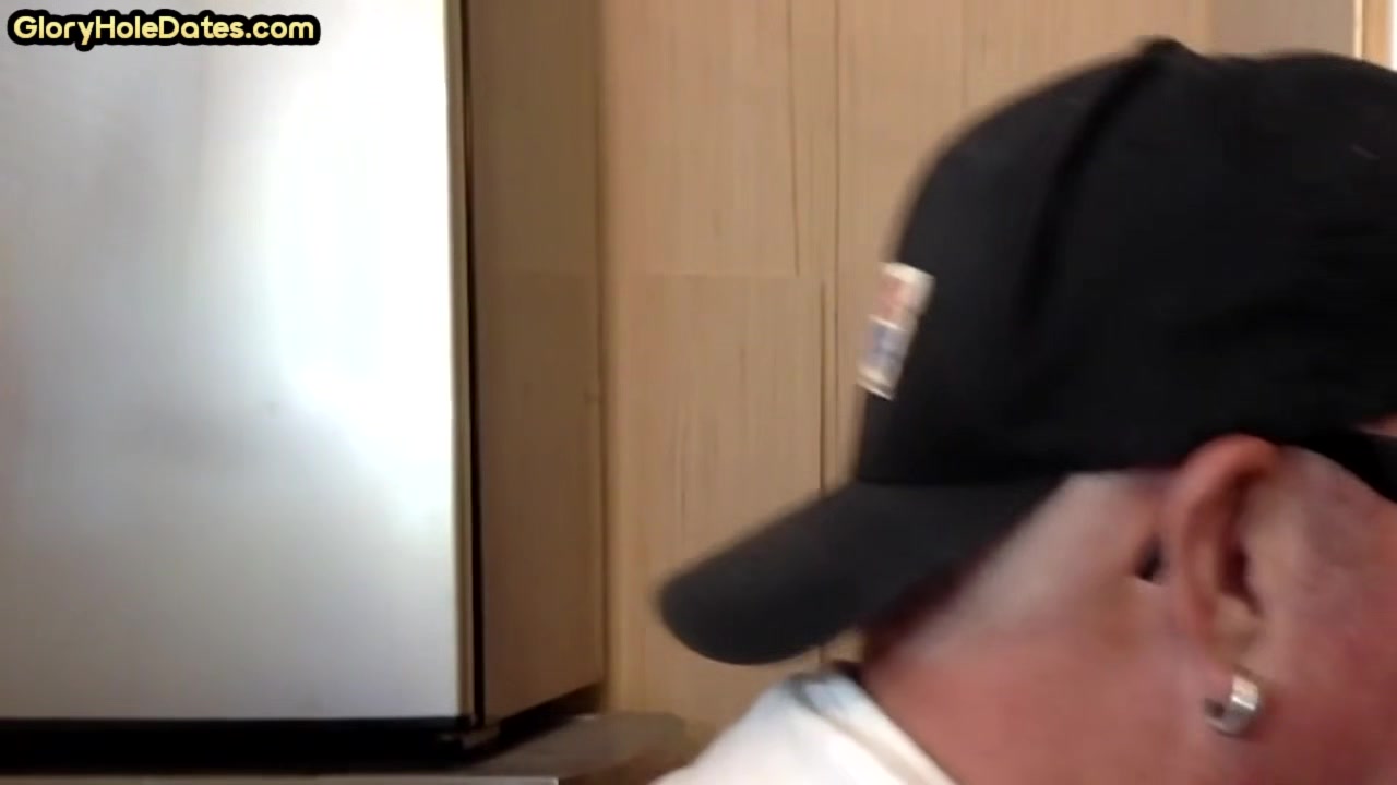 Gloryhole BJ DILF sucks cock till cum in mouth ending