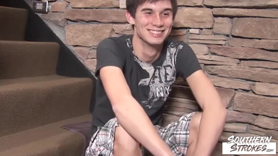 SOUTHERNSTROKES Pale Twink Skyler T Jerks Off Solo His Cock