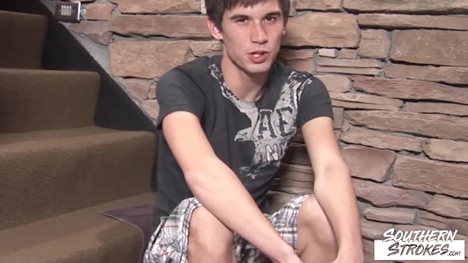SOUTHERNSTROKES Pale Twink Skyler T Jerks Off Solo His Cock