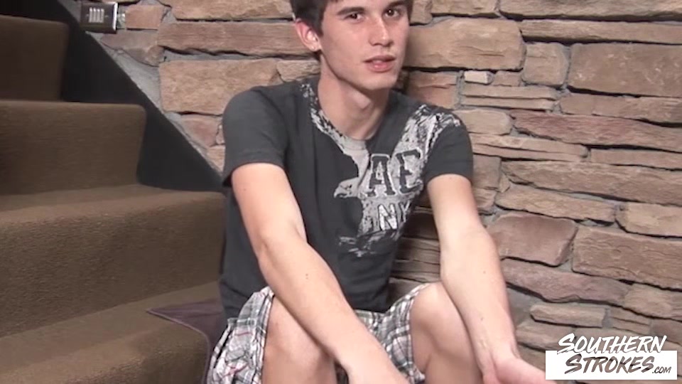 SOUTHERNSTROKES Pale Twink Skyler T Jerks Off Solo His Cock