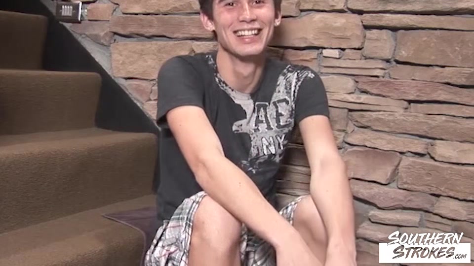 SOUTHERNSTROKES Pale Twink Skyler T Jerks Off Solo His Cock