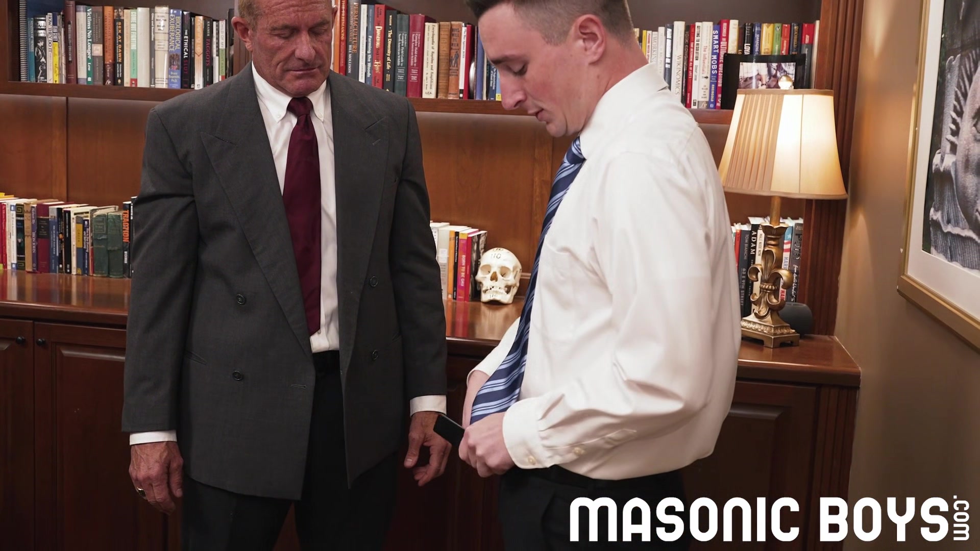 MasonicBoys DILF elder rims and fucks twink apprentice