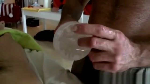 Massage with a fleshlight
