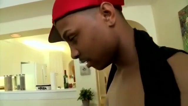 Black thug and white office guy sucking