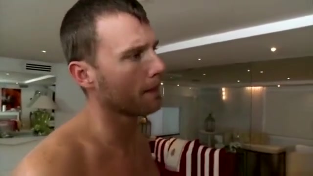 Checking out a guy during a massage