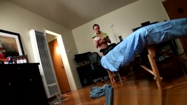 Cute guy comes in for a massage