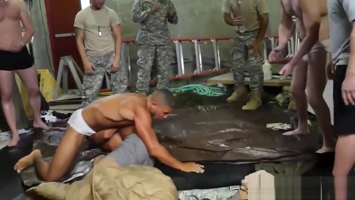 Real army jocks fucking after wrestling