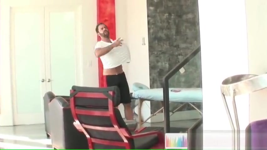 Dodge Wolf gets his first gay massage