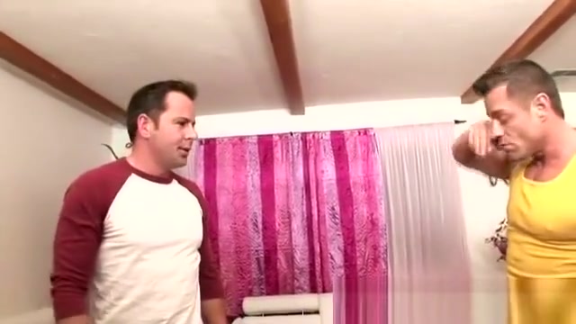 Tattooed dude undresses for a gay massage