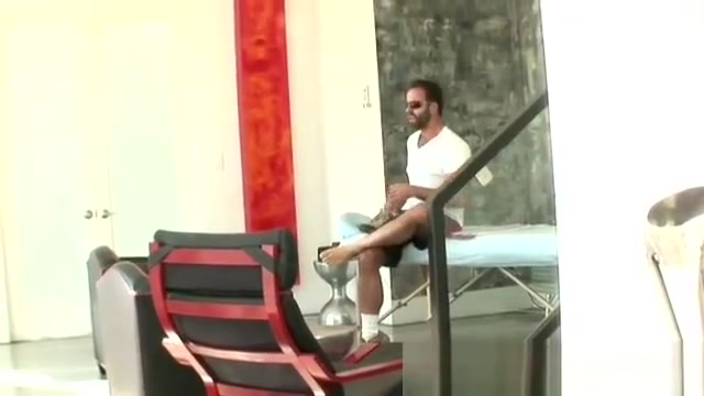 Bearded guy goes for a massage