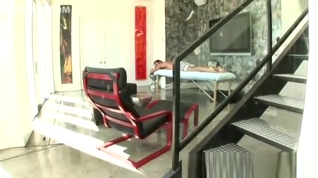 Bearded guy goes for a massage