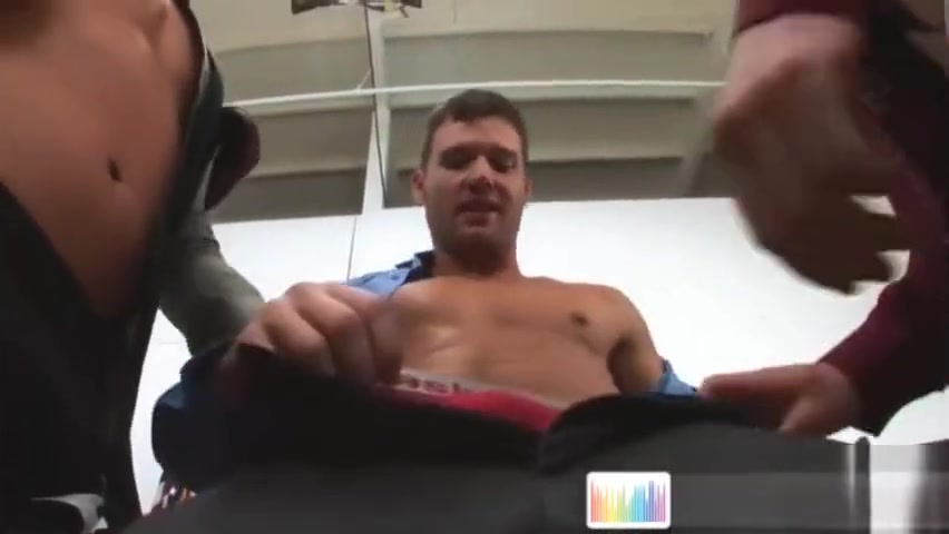 Horny gay guys sucking dick at the office
