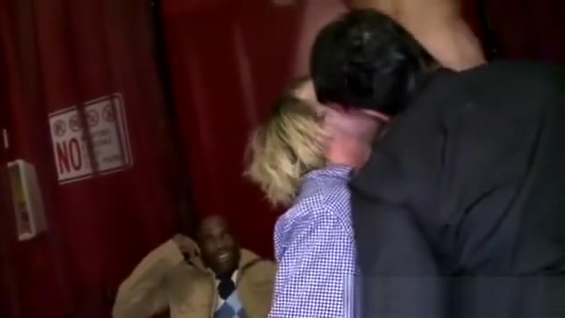 Black male stripper has his dick sucked