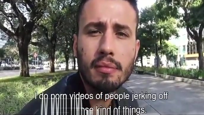 Brazilian hunk sucking uncut cock pov blowjob-LECHELATINO.COM
