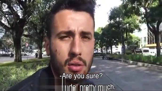 Brazilian hunk sucking uncut cock pov blowjob-LECHELATINO.COM