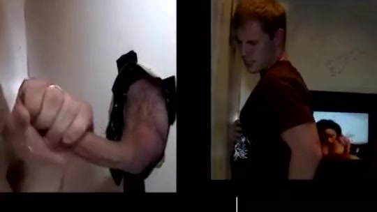 teens 18+ in a hot scene at a glory hole room