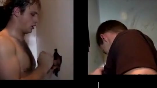 teens 18+ in a hot scene at a glory hole room