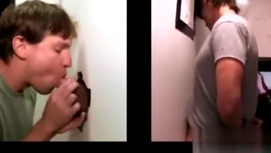 Straight guy duped into gay suckoff at gloryhole