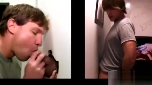 Straight guy duped into gay suckoff at gloryhole