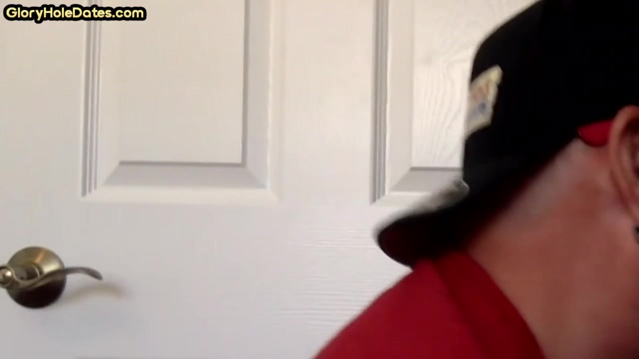Gloryhole DILF sucking cock at home in homemade closeup