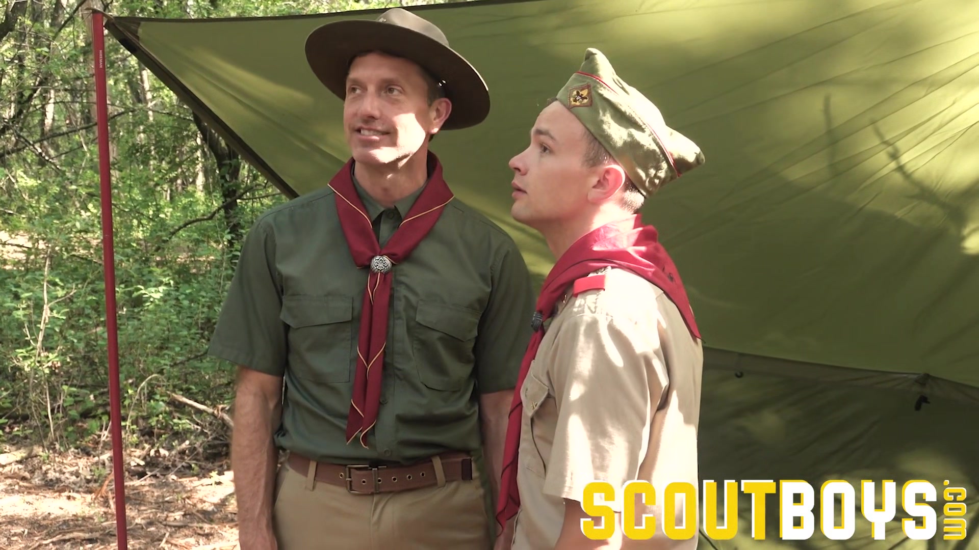 ScoutBoys - Cute scout seduced & fucked raw by hot, hung scoutmaster