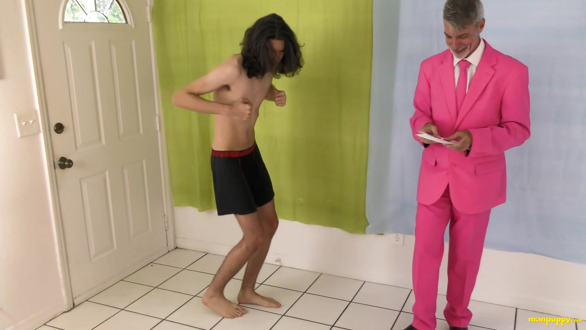 Game show loser stripping embarassment