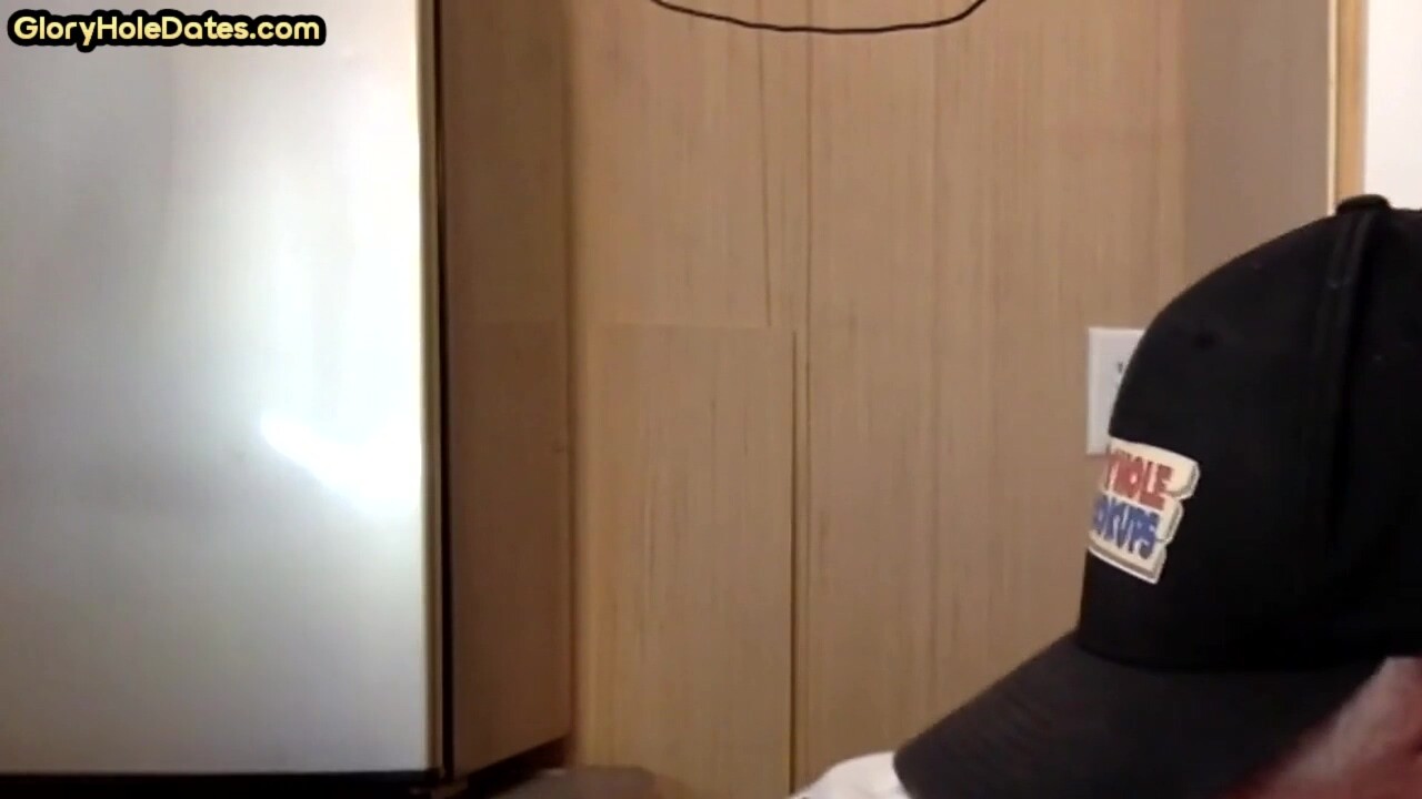 Homemade gloryhole BJ DILF tasting cum after sucking cock