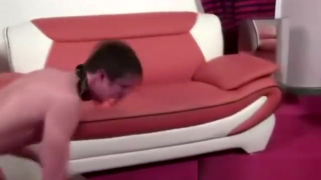 Kinky gay master plays with pet