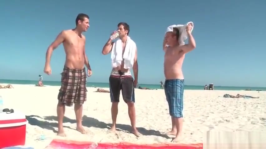 Hot gay threesome under shower