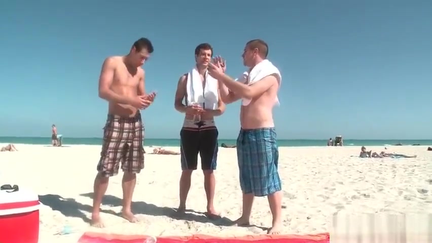 Hot gay threesome under shower