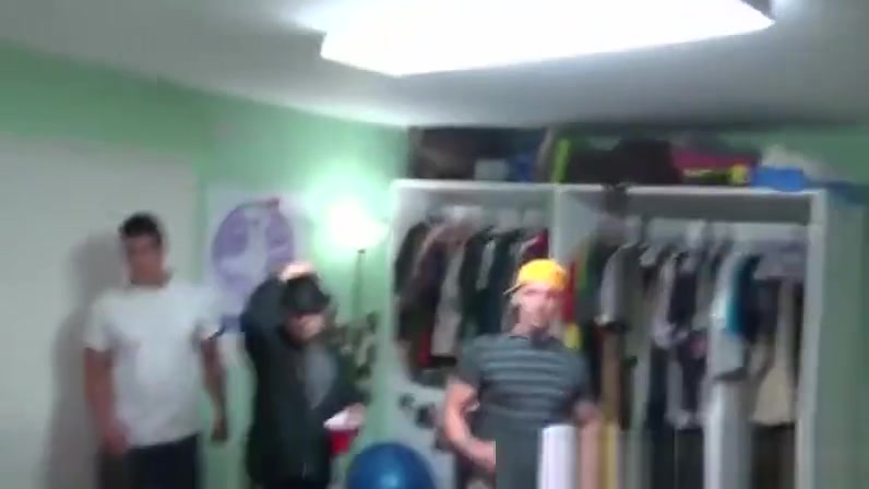 Kinky college guys have hardcore anal sex in the dorm room