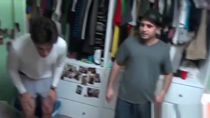 Kinky college guys have hardcore anal sex in the dorm room