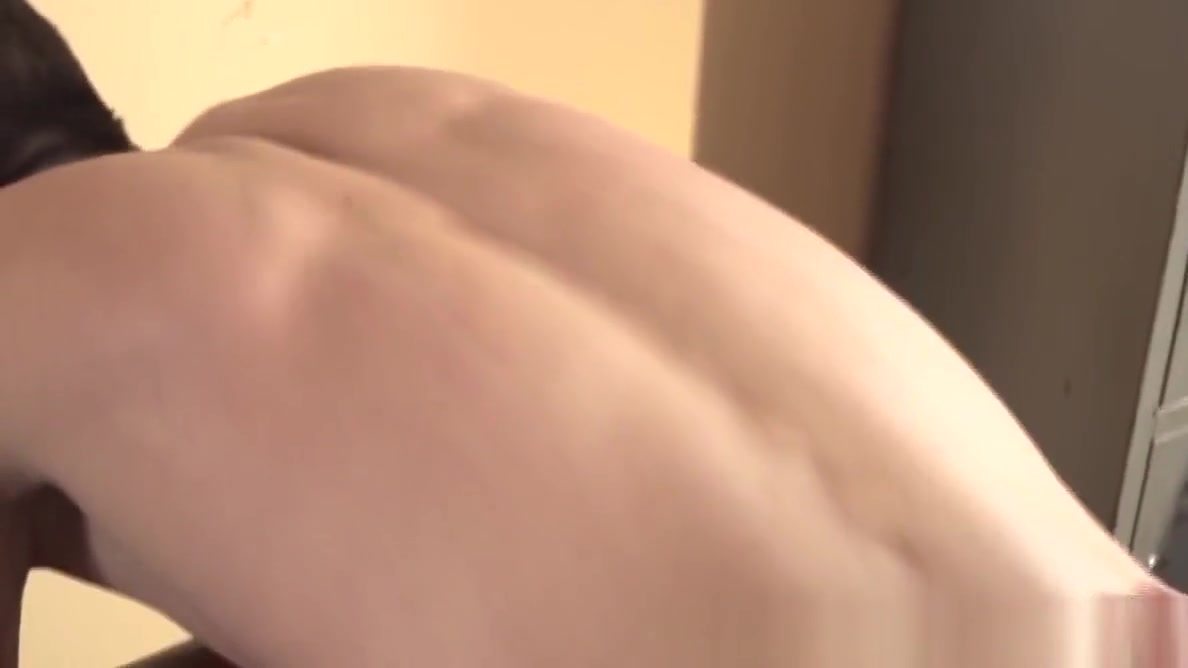 Massage twink rubbed by muscle masseur