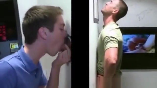 Straight guy fooled into hot gay bj through gloryhole