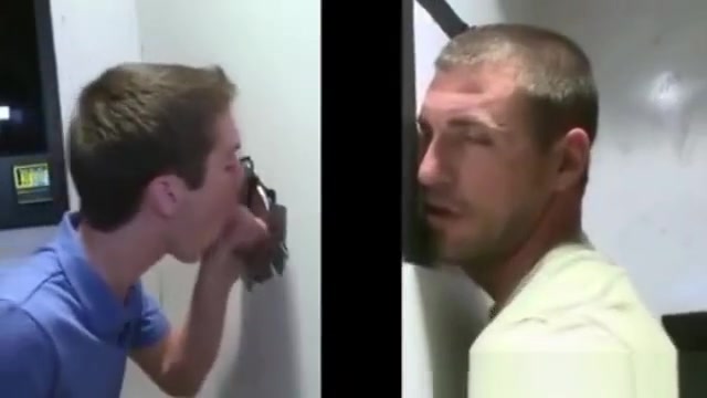 Straight guy fooled into hot gay bj through gloryhole