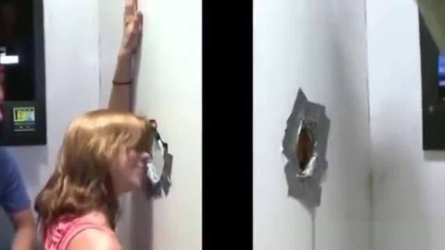 Straight guy fooled into hot gay bj through gloryhole