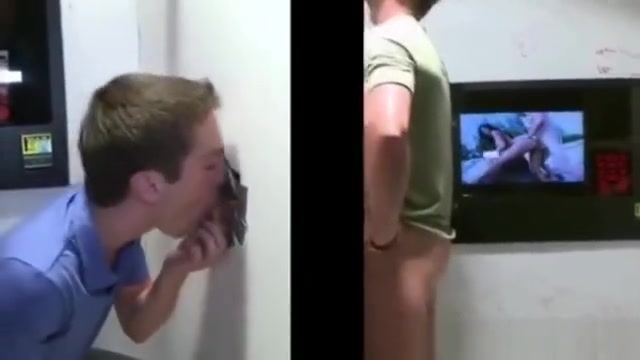Straight guy fooled into hot gay bj through gloryhole