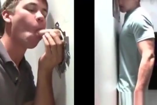 Straight guy is deceived into gay blowjob through gloryhole