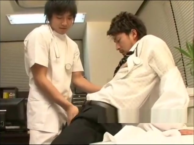 Doctor with a male nurse