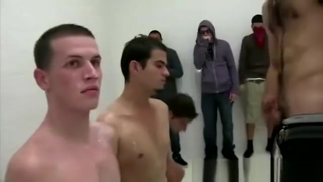 Sucking off the cocks of the initiators in the shower