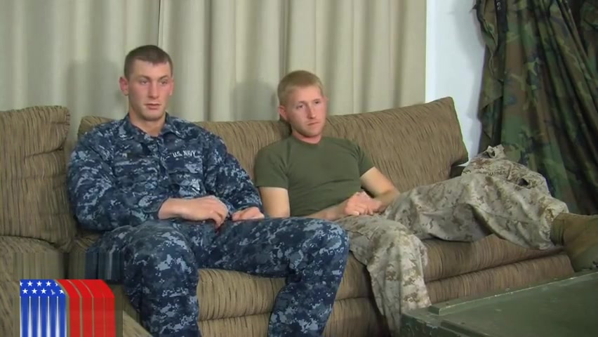 Military Sargents First Blowjob