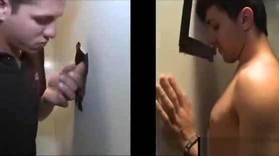 Gay sneaky sucks straight guy in gloryhole