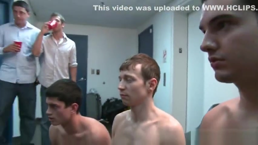 Guys get gay hazed under shower