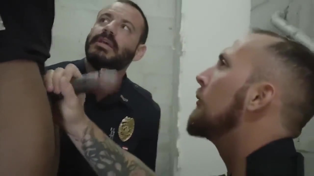 Gay male cops having sex Fucking the white officer with some chocolate