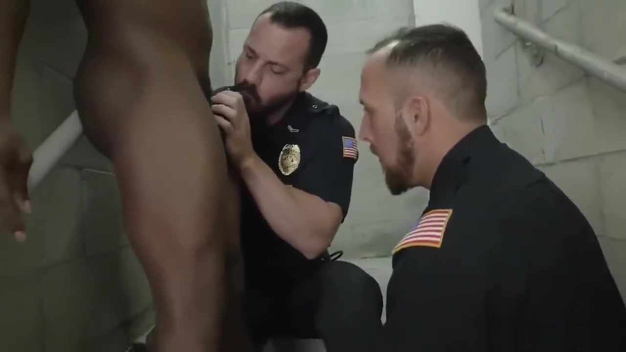 Gay male cops having sex Fucking the white officer with some chocolate